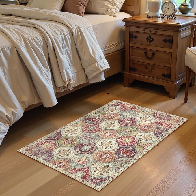 Lahome Washable Entryway Rug, 2x4 Kitchen Rugs - Image 3