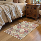 Lahome Moroccan Trellis Washable Orange Rug, 2x3 Entryway Rugs - Image 2