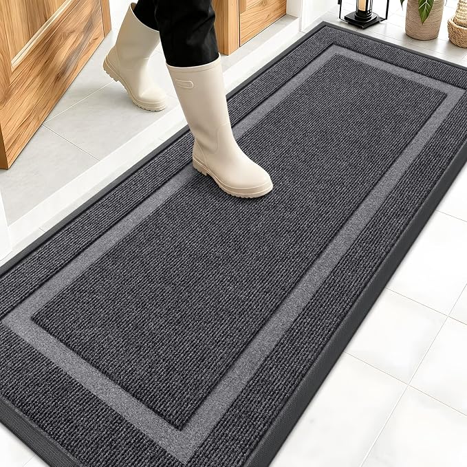OLANLY Front Door Mat Indoor Outdoor Entrance, Waterproof All-Season, by OLANLY
