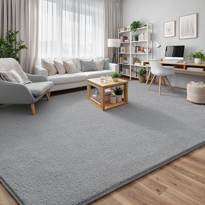 Keeko 7x10 Area Rugs for Living Room, Soft Modern Bedroom Large Rugs Indoor Non - Image 9