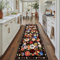Espresso Rug for Hallways Kitchen Rug 2x8, Non Slip Washable Rugs by WelcometoBabovid