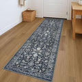 KILOCOCO Hallway Runner 2x7 Rug Runner Printed Vintage Floral Washable Kitchen by Kilococo