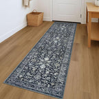 KILOCOCO Hallway Runner 2x7 Rug Runner Printed Vintage Floral Washable Kitchen by Kilococo