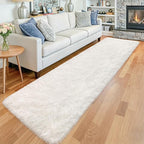 2x10 Feet White Soft Runner Rug - Image 2