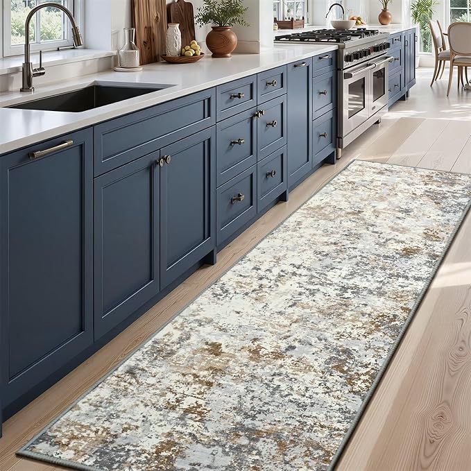 Toneed Entryway Runner Rug 2x6 for Hallway Kitchen, Washable Non-Slip Rug - Image 2