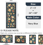 DUKINO 2x5 Runner Rug for Hallway, Washable Kitchen Floral Runner Rug - Image 2