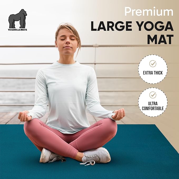 Gorilla Mats Large Yoga Mat – 6'x4', Anti Fatigue, Stretching - Image 9