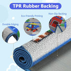 Capslpad Kids Rug Educational Play Rug 6.6' x 9.8' Classroom Traffic Road Kid - Image 3