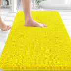 OLANLY Bathroom Rugs 30x20, Extra Soft Absorbent Chenille Bath Rugs, Rubber by OLANLY