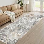 Runner Rug Kitchen Washable Rugs: 3x10 Non-Slip Abstract Soft Modern Stain - Image 8