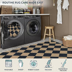 Lahome Checkered Easy Jute Non Slip Runner Rug, 2x6 Kitchen Runner Rug Washable - Image 5