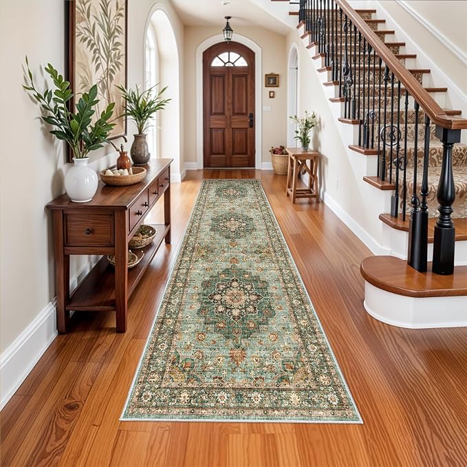 Washable Oriental Hallway Runner Rug by TOPRUUG