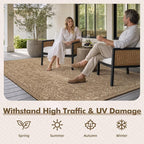 MontVoo-Outdoor Rug-Patio Rug 5x7 ft Polypropylene Indoor Outdoor Rugs Carpet - Image 8