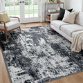 RELEANY Washable Area Rugs Square 7ft Non-Slip Modern Abstract Soft by RELEANY