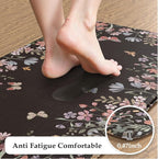KIMODE Kitchen Anti Fatigue Mats, Farmhouse Kitchen Rugs Sets of 2, Memory Foam - Image 3