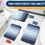 OLANLY Bathroom Rugs Mat 34x21, Extra Soft Absorbent Microfiber Bath Rugs - Image 2