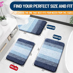 OLANLY Large Bathroom Rugs Mat 45x27, Extra Soft Absorbent Microfiber Bath Rugs - Image 2