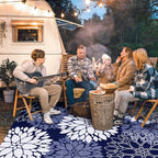 LuxStep Outdoor Rug Waterproof Outdoor Plastic Straw Rug Reversible Patio Rug - Image 3