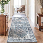 AMADA HOMEFURNISHING 2'6"x8' Washable Area Rug, Low-Profile Entryway Rug - Image 6