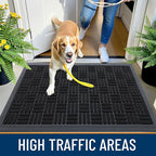 OLANLY Front Door Mat Outside Entrance 35x23, Heavy Duty Sturdy Natural Rubber - Image 6
