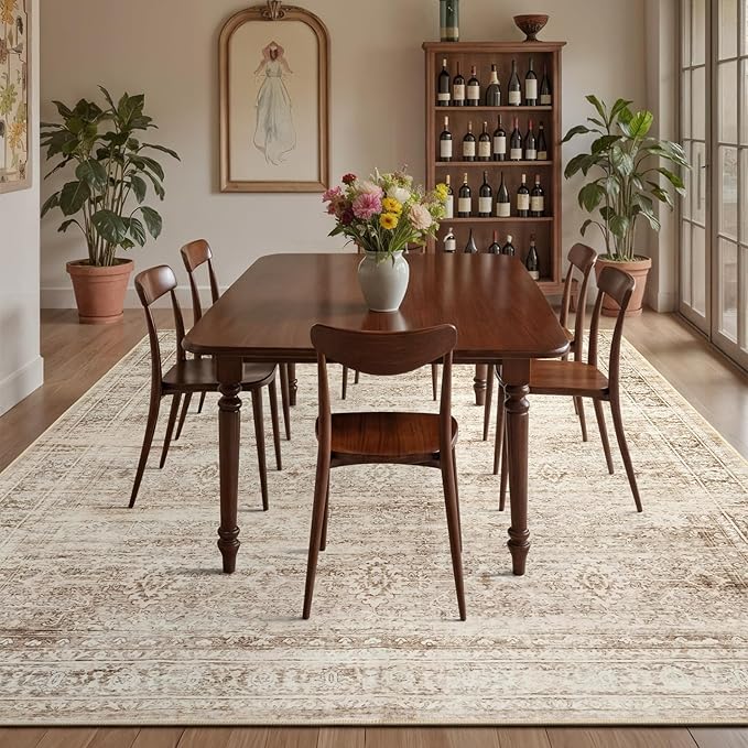 Lofus 8x10 Area Rug for Living Room, Soft Neutral Carpets for Bedroom Dining - Image 4