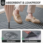 Front Door Mat 24''x35'', Absorbent Dirt Resist Washable Non Slip Low-Profile - Image 4