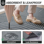 Front Door Mat 17''x30'', Absorbent Dirt Resist Washable Non Slip Low-Profile - Image 3