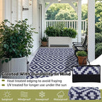 SAND MINE Reversible Mats, Plastic Straw Rug, Modern Area Rug, Large Floor Mat - Image 4