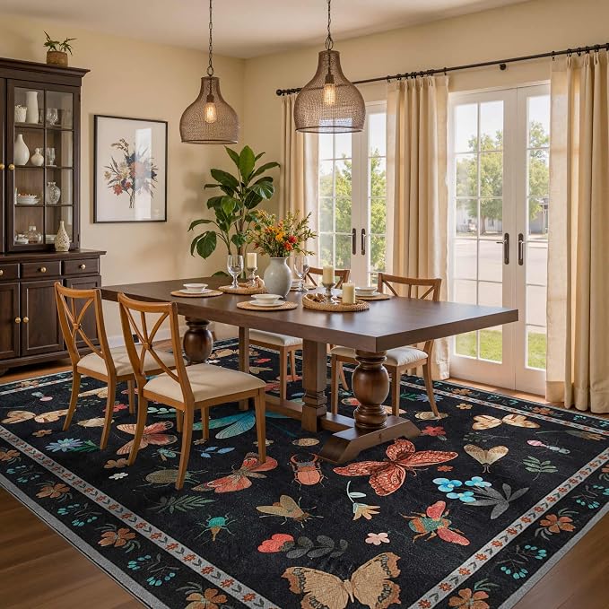 Rugxara Floral Rug for Living Room Bedroom - Image 3
