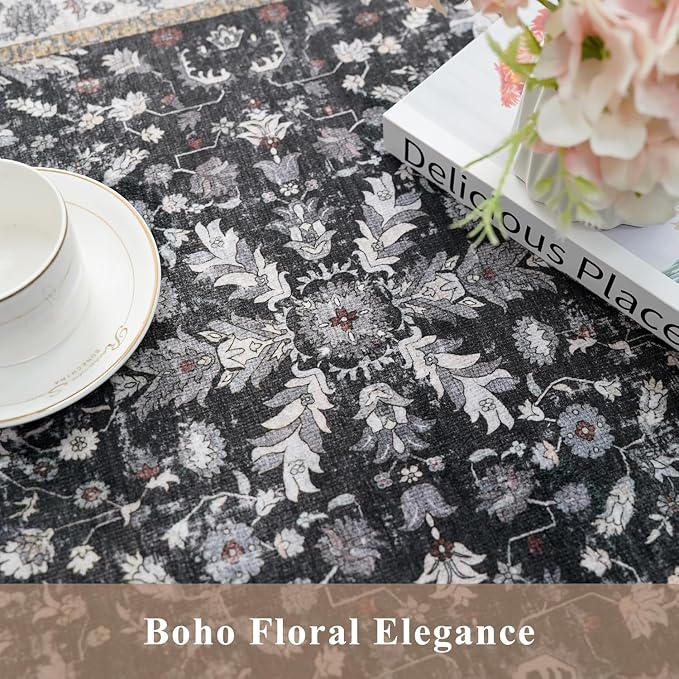 6ft Round Kitchen Rug Washable - Image 9