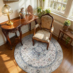4x4 Washable Rugs for Living Room: Bedroom Rug Stain Resistant Non Slip Low - Image 2