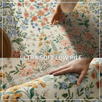 Washable Area Rugs for Living Room: 9x12 Area Rug for Bedroom Vintage Stain - Image 5