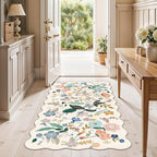 Washable 2x4 Entryway Area Rugs: Vintage Water Resistant Kitchen Rug Non-Slip - Image 2