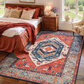SERISSA Area Rug 4x6 Boho Rugs for Bedroom, Washable Non-Slip Living Room Rugs by SERISSAHomeDecorCollection
