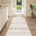 Nakagishi Runner Rug Kitchen Washable Rugs: 3x8 Non-Slip Boho Soft Modern Stain - Image 5