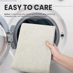 EARTHALL Washable Area Rugs 5x7 Ft Non Slip Living Room Rugs Cotton Rubber - Image 3