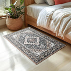Lessymo 2 x 3 Entryway Rug, Machine Washable Area Rugs Boho Faux Wool Low Pile - Image 3