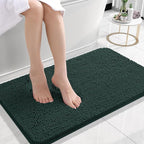 OLANLY Small Bathroom Rugs 24x16, Soft Absorbent Chenille Bath Rugs, Rubber by OLANLY
