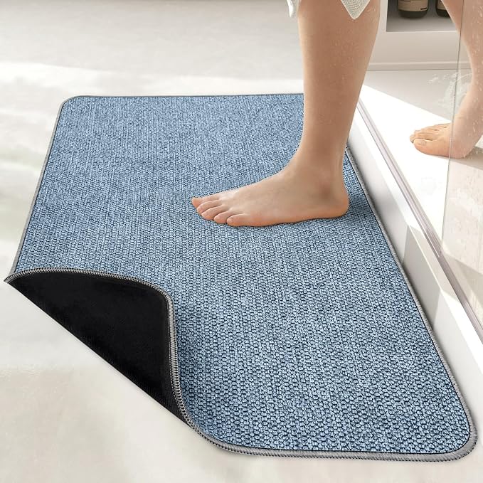 Bosap Bath Mat, Ultra Thin Bathroom Runner Rugs, Large Bath Mats - Image 7