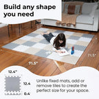 MioTetto Baby Play Mat, Soft Foam Floor Tiles - Image 9