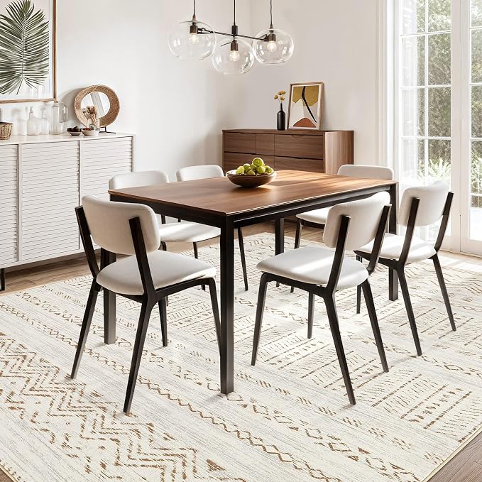 cotiled 10x12 Area Rugs Living Room Rug: Washable Boho Rugs - Image 9