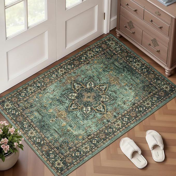 Lofus 2x3 Washable Rug for Entryway Bathroom, Non Slip Kitchen Mats for Floor by Lofus