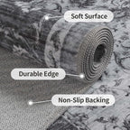 4x6 Ft Washable Area Rug for Bedroom, Non Slip Rugs for Living Room Ultra-Thin - Image 6