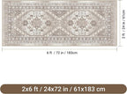 befbee Washable Runner Rug 2x6 Hallway Runner Rug Ultra-Thin Kitchen Rug Non - Image 2