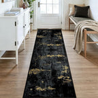 RELEANY Washable Area Rugs 3x9 Non-Slip Modern Abstract Soft - Image 2