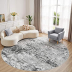 8ft Round Area Rug by MICGEEK