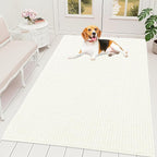 OLANLY Dog Door Mat for Muddy Paws 59x35, Ultra Absorbent Chenille Mud Doormat by OLANLY