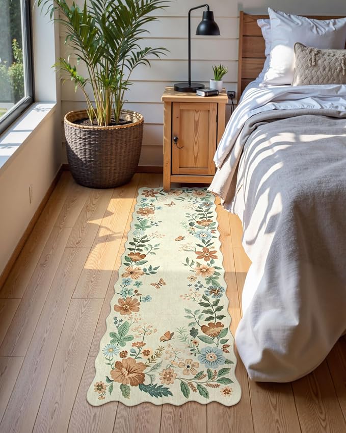 Lahome Floral Kitchen Runner Rug, 2X6 Rug Runners - Image 4