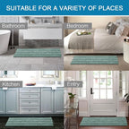 H.VERSAILTEX Bathroom Rugs Bath Mat Runner Rug Non Slip Kitchen Rug Extra Long - Image 6