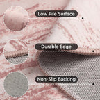 tchdio Round Rug 5FT Pink Modern Abstract Circle Rug - Image 3